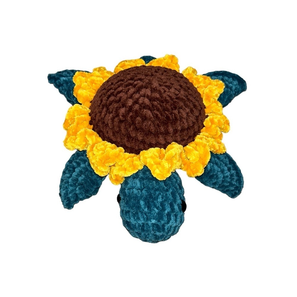 Handmade Sunflower Sea Turtle Amigurumi